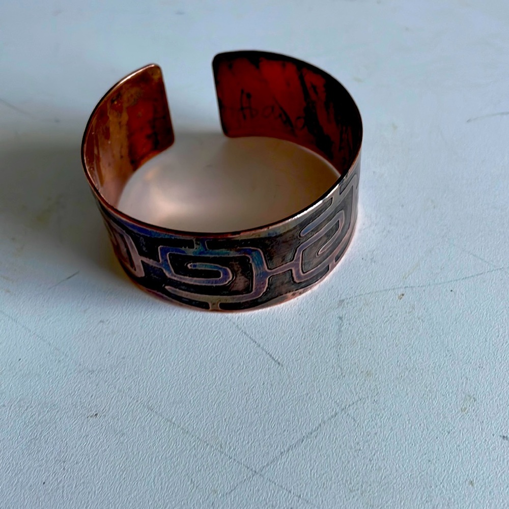 Vintage Copper cuff. From 1970’s.
